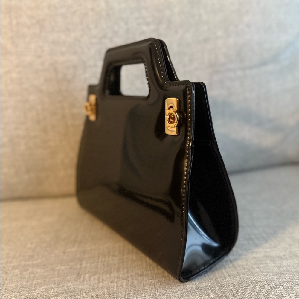 Ferragamo Wanda Mini in Black - Picture 10 of 15